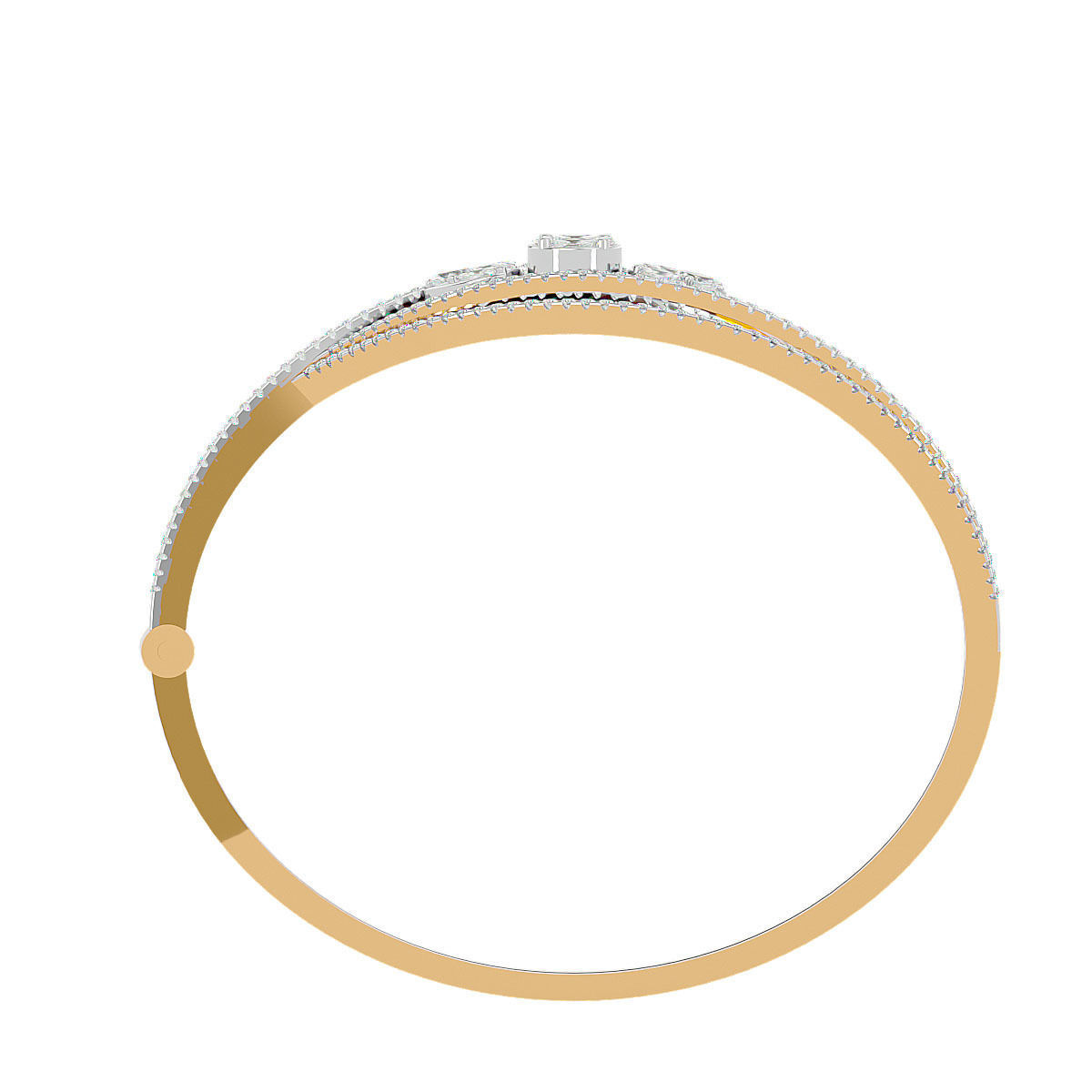 Women Diamond bracelets 3dm stl render detail 3D print model 3D print model_6