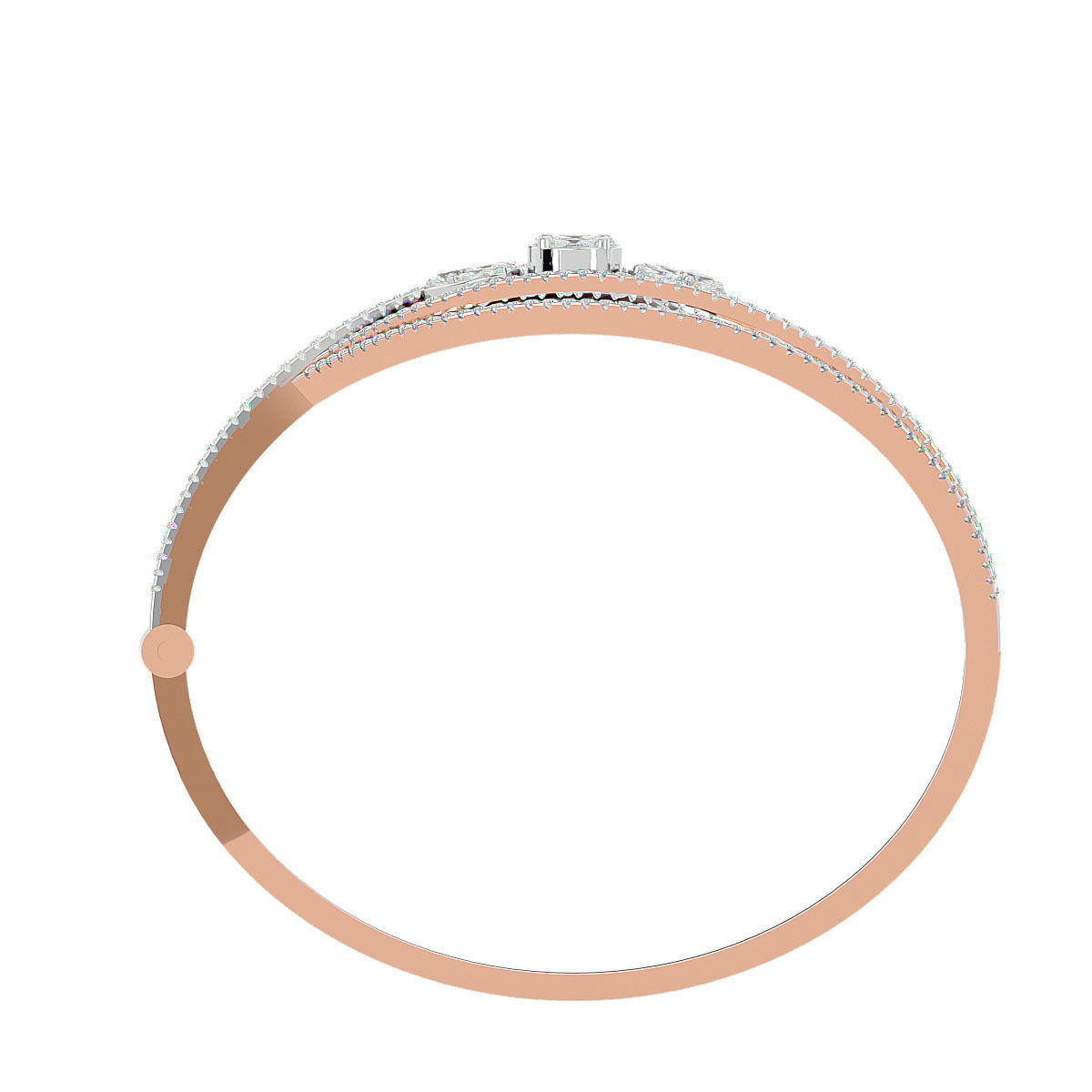 Women Diamond bracelets 3dm stl render detail 3D print model 3D print model_5