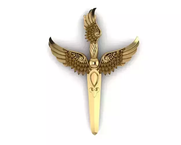Sword wing necklace
