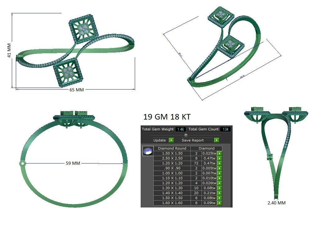 Diamond Basket Bracelet 3dm stl render detail 3D print model 3D print model_2