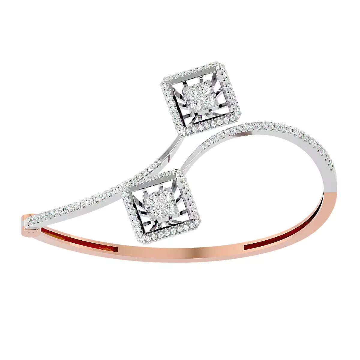 Diamond Basket Bracelet 3dm stl render detail 3D print model 3D print model_0