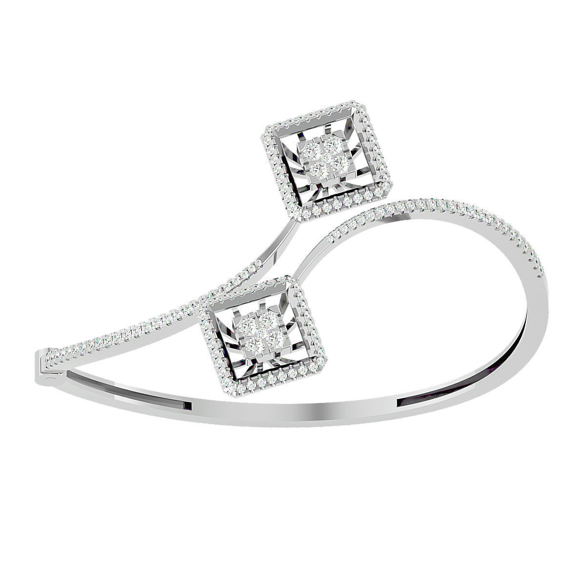 Diamond Basket Bracelet 3dm stl render detail 3D print model 3D print model_11