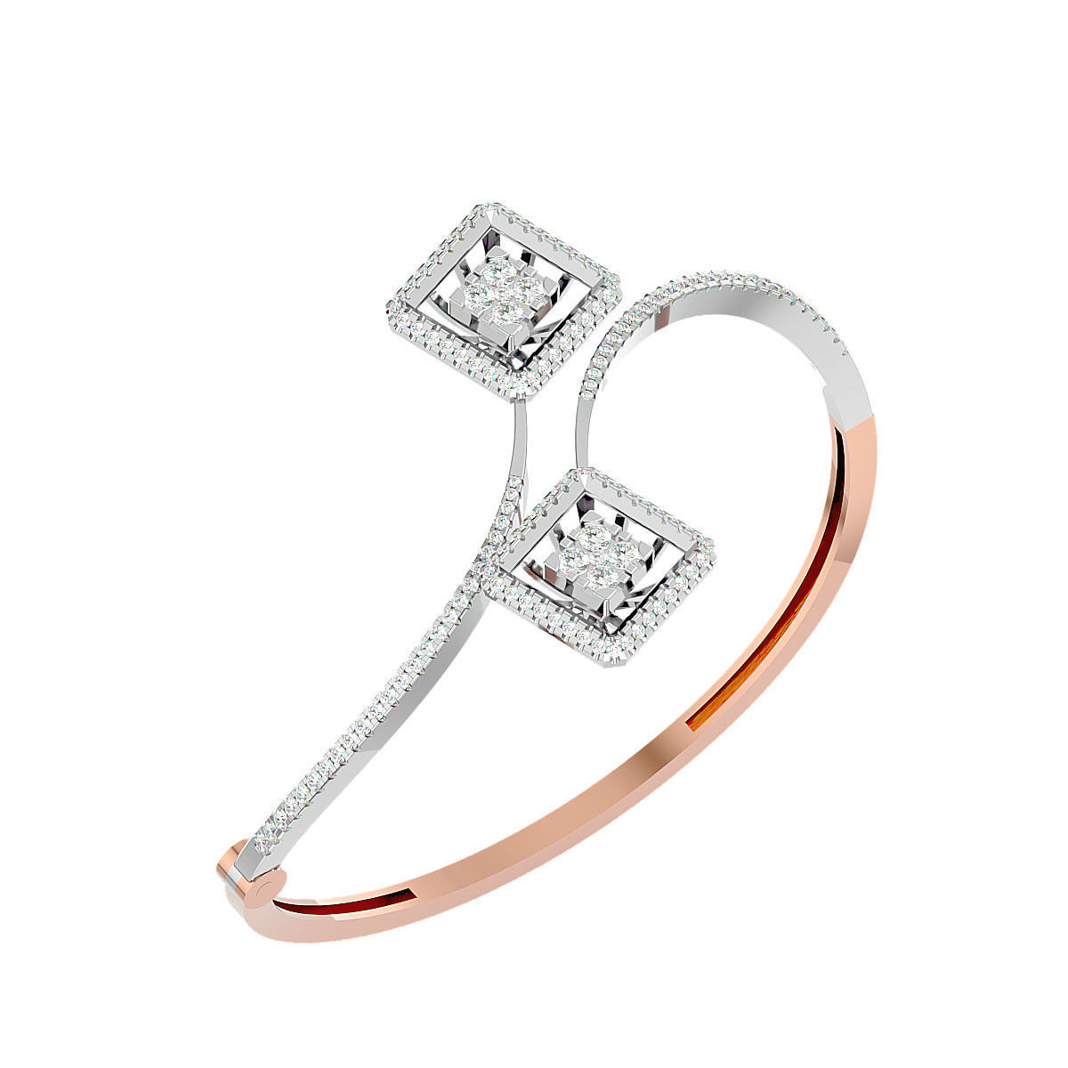 Diamond Basket Bracelet 3dm stl render detail 3D print model 3D print model_5