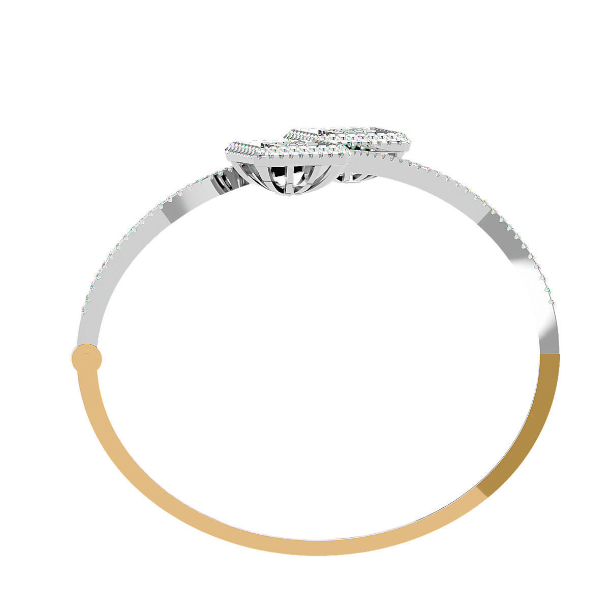 Diamond Basket Bracelet 3dm stl render detail 3D print model 3D print model_6