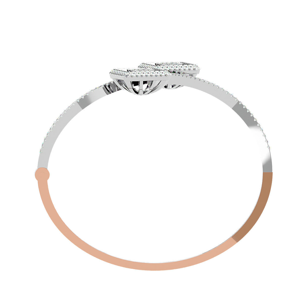 Diamond Basket Bracelet 3dm stl render detail 3D print model 3D print model_4