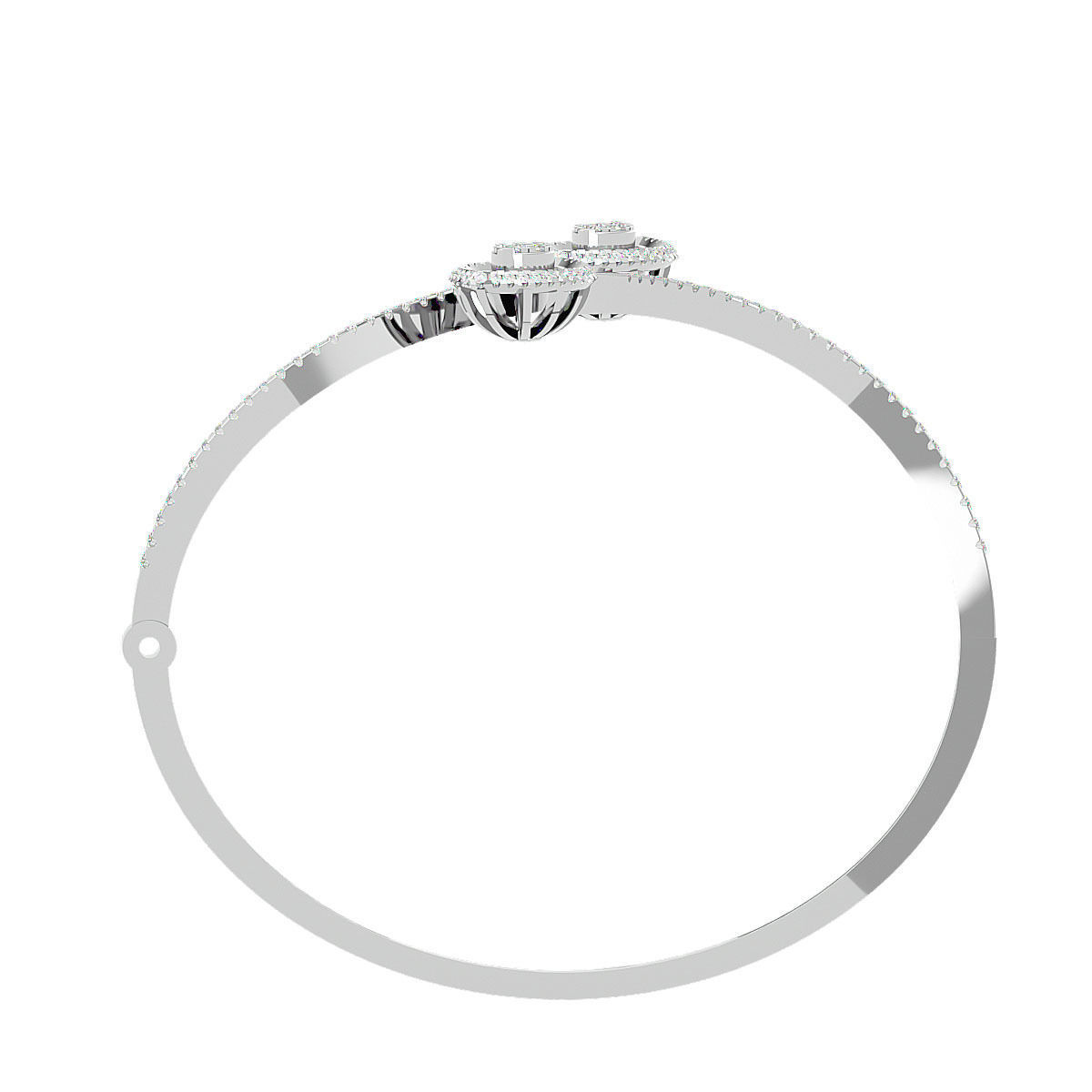 Diamond Leaf Bracelet 3dm stl render detail 3D print model 3D print model_9