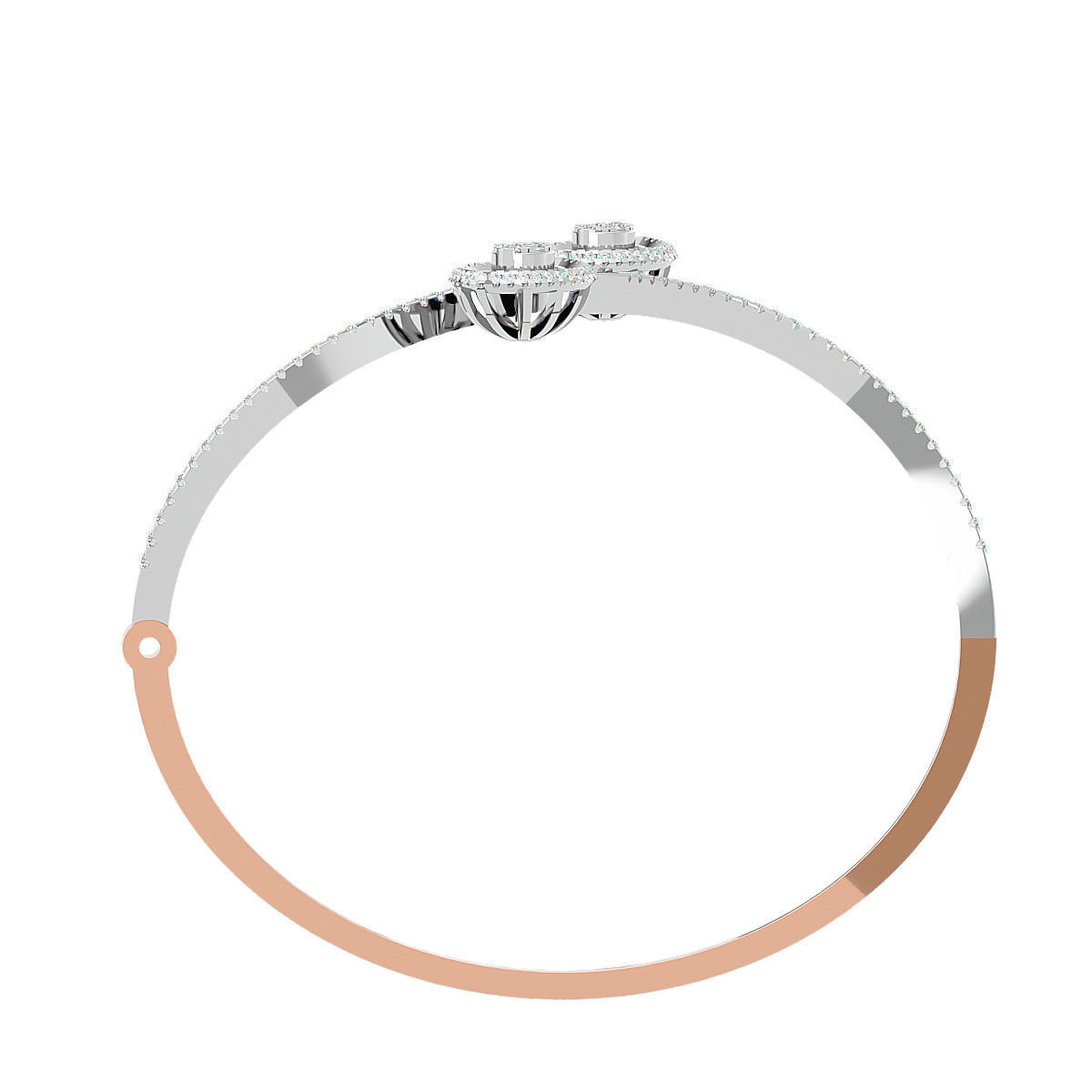 Diamond Leaf Bracelet 3dm stl render detail 3D print model 3D print model_12