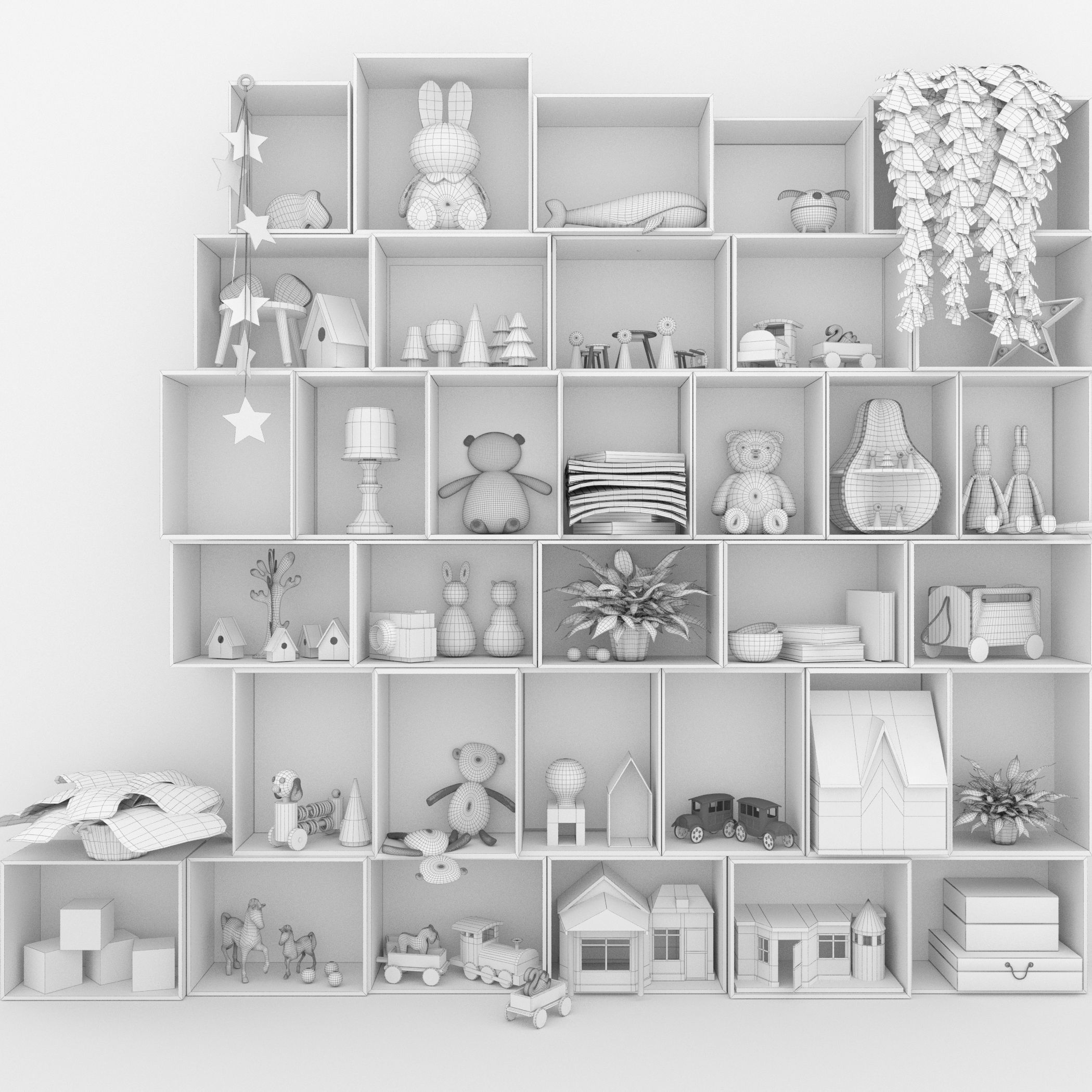 Large children set 3D model_1