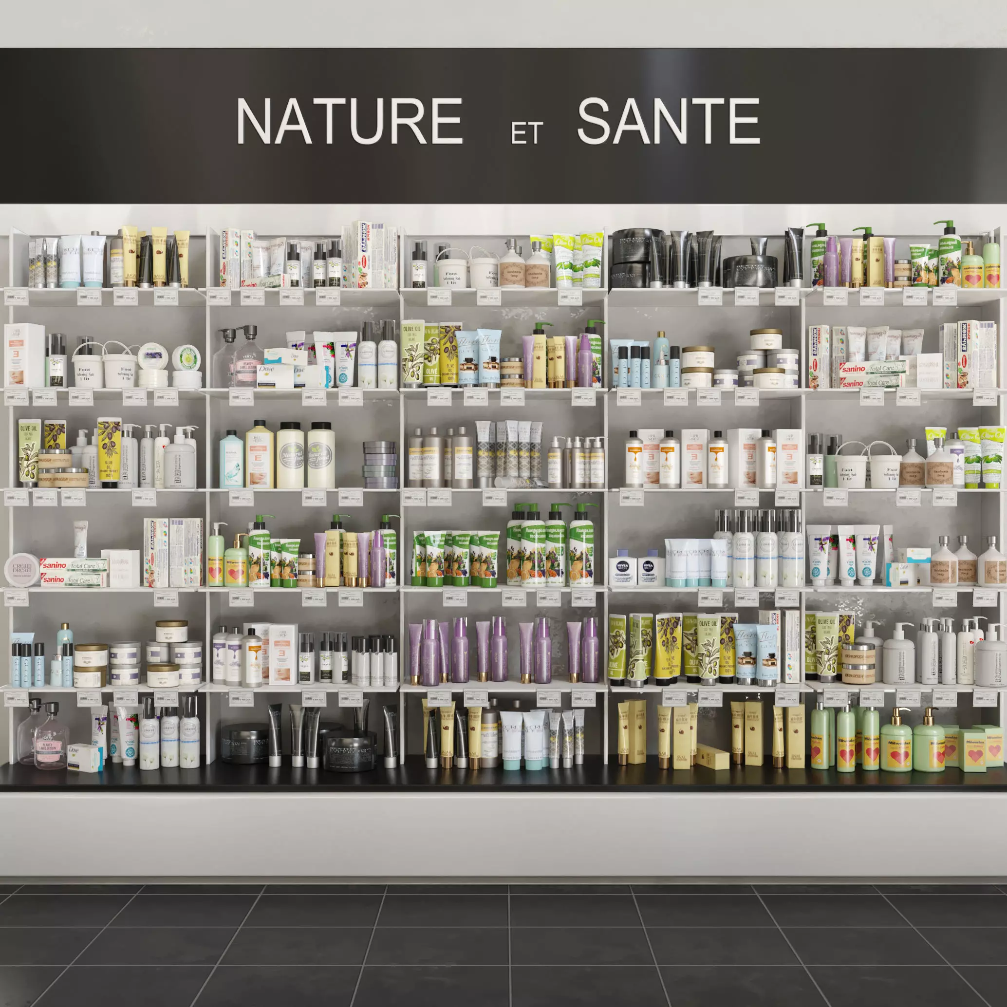 Large set of cosmetics Showcase 6 3D model_0