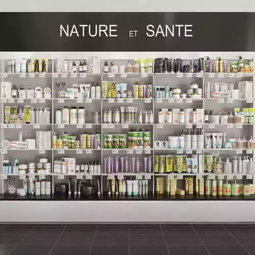 Large set of cosmetics Showcase 6 3D model