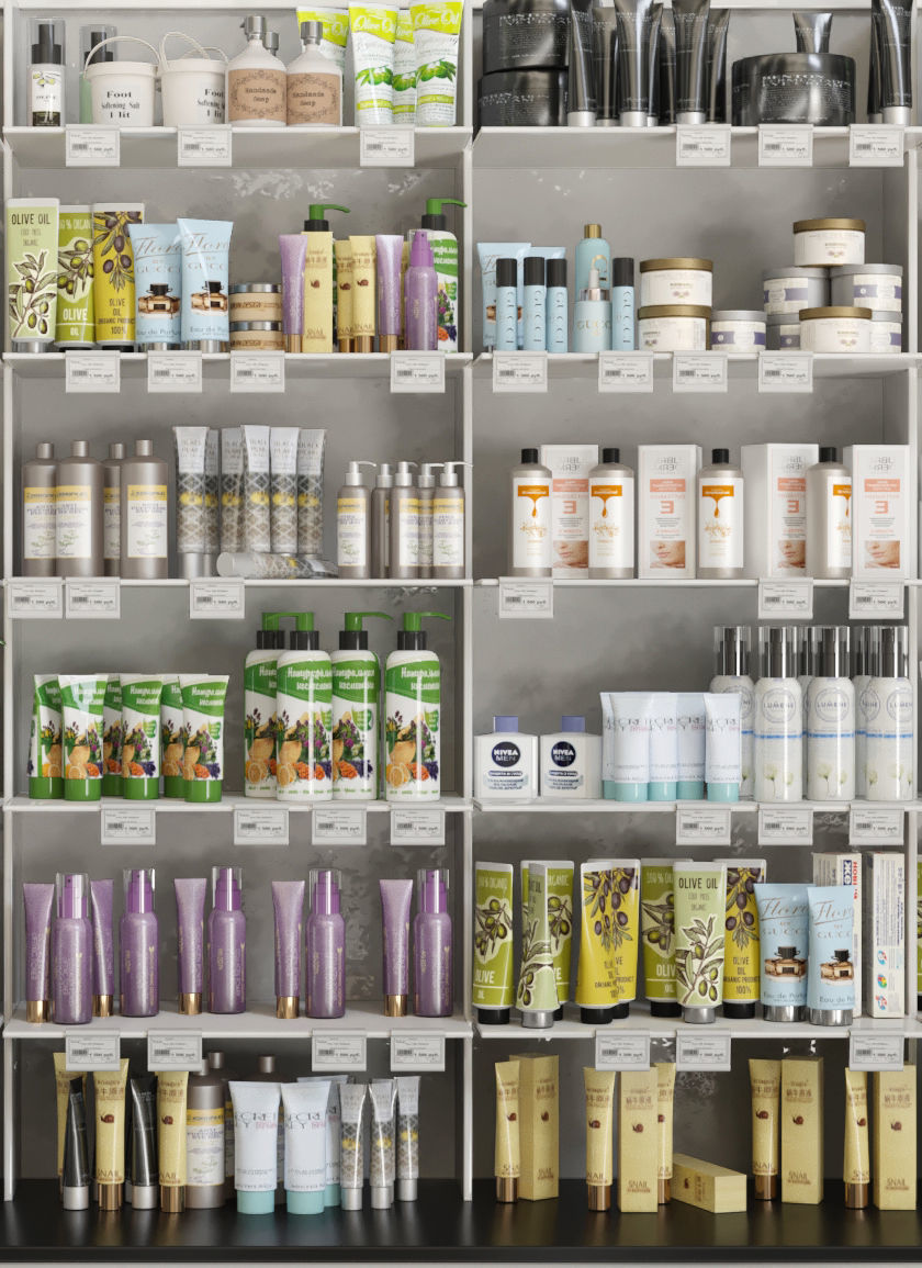 Large set of cosmetics Showcase 6 3D model_3