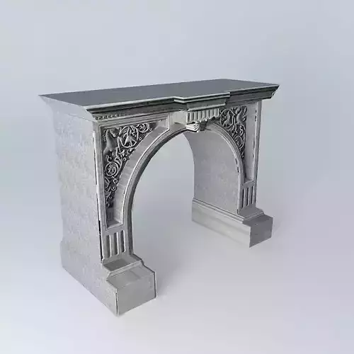 chimney ornate fireplace table