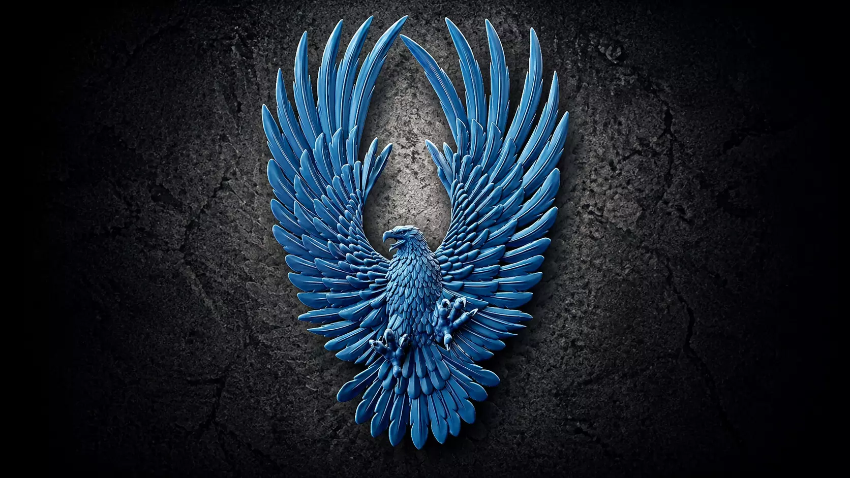 Eagle 3D Model Realistic Flying Eagle Sculpture STL 3D print model