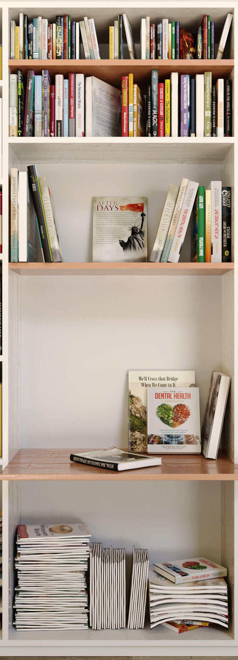 Cabinet with books 2 3D model_3