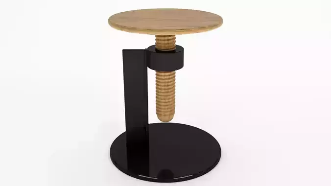 Wooden Chair in Helix Mount