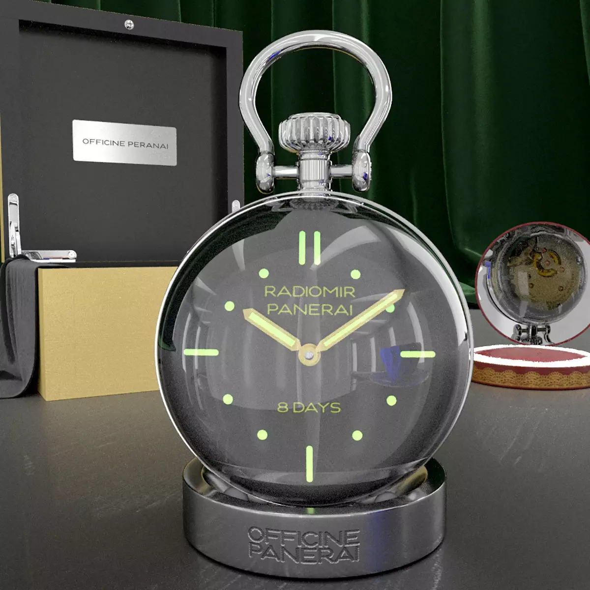 Table clock 3D model