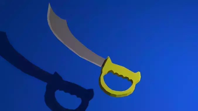 Low Poly Pirate Sword