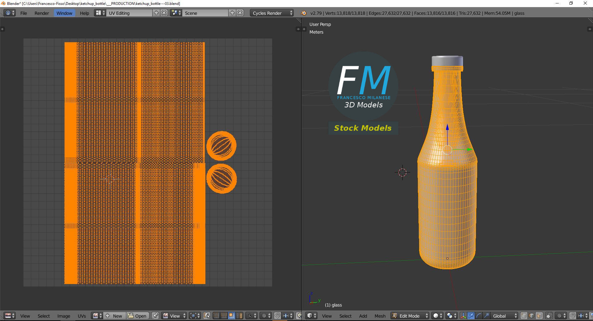 Ketchup bottle 3D model_10