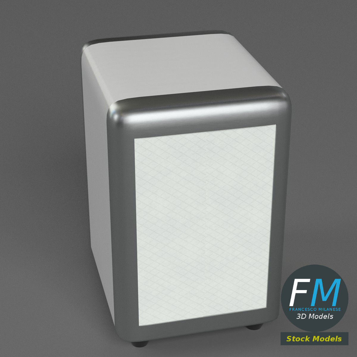Napkin dispenser 1 3D model_2