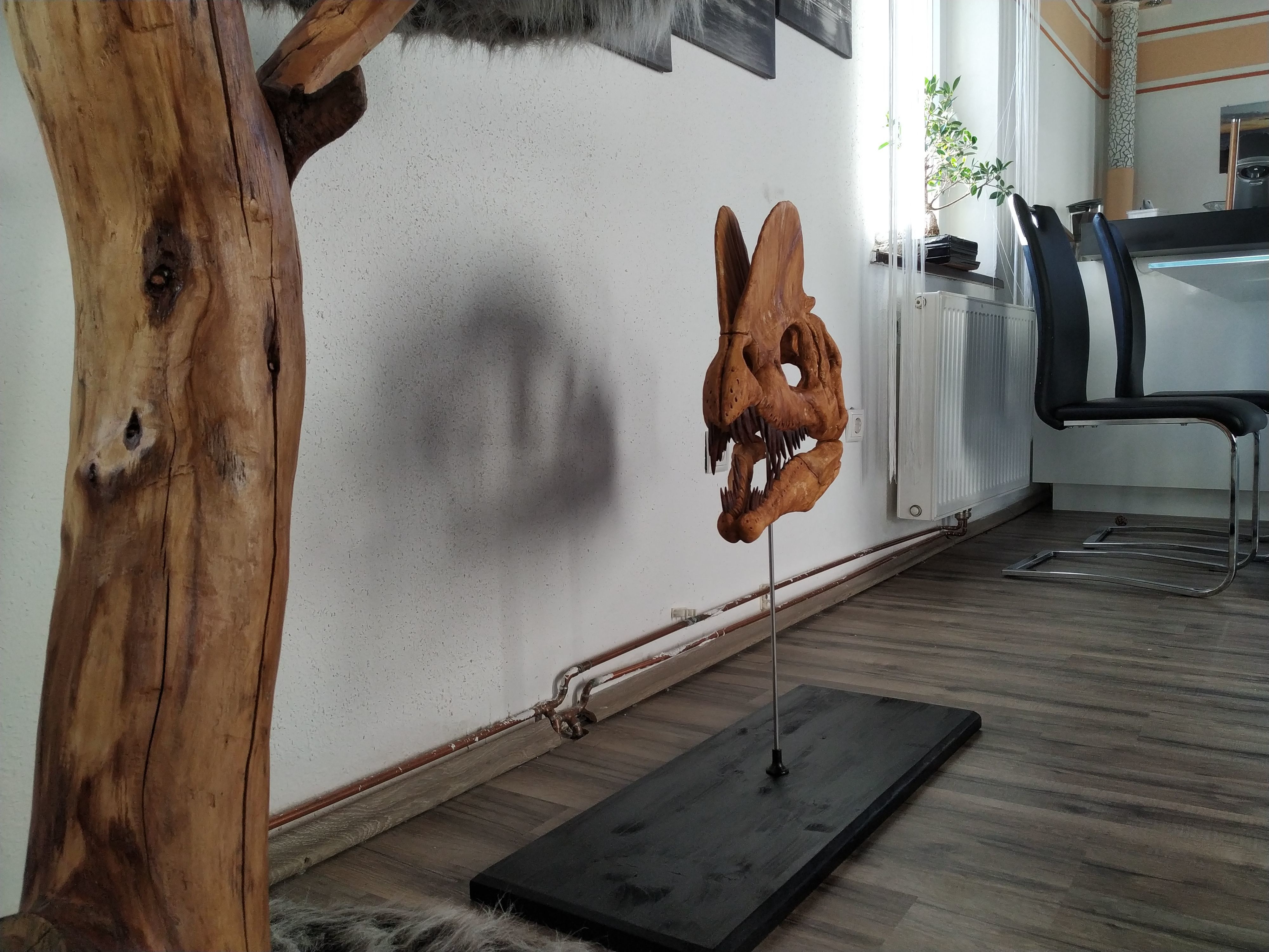 Dilophosaurus Skull 3D print model_4