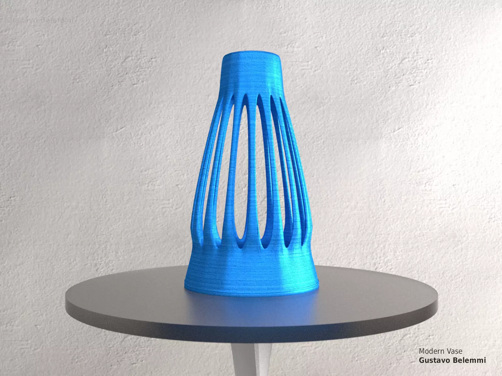 Modern Vase Fine Mouth 3D print model_0