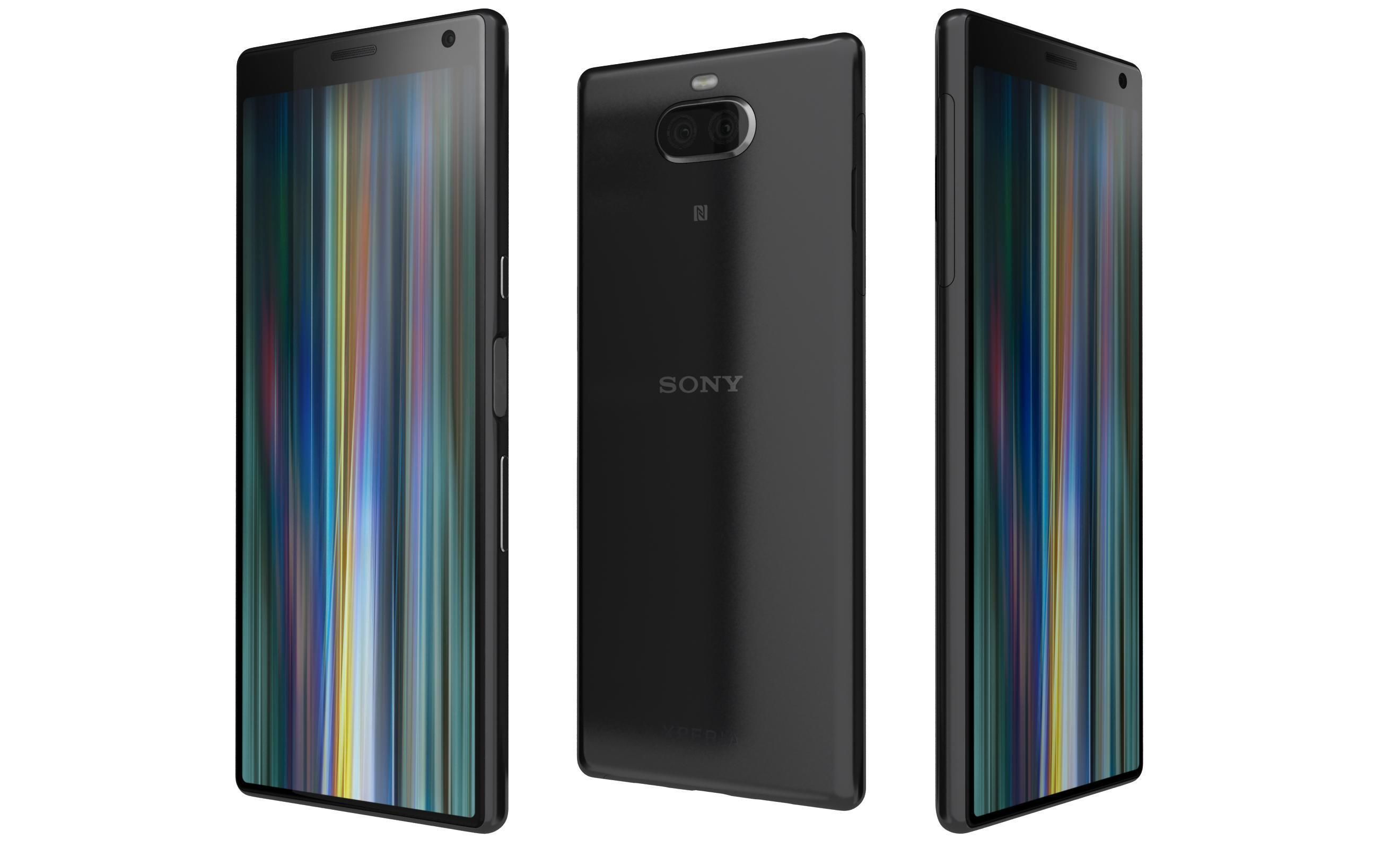 Sony Xperia 10 Black 3D model_1