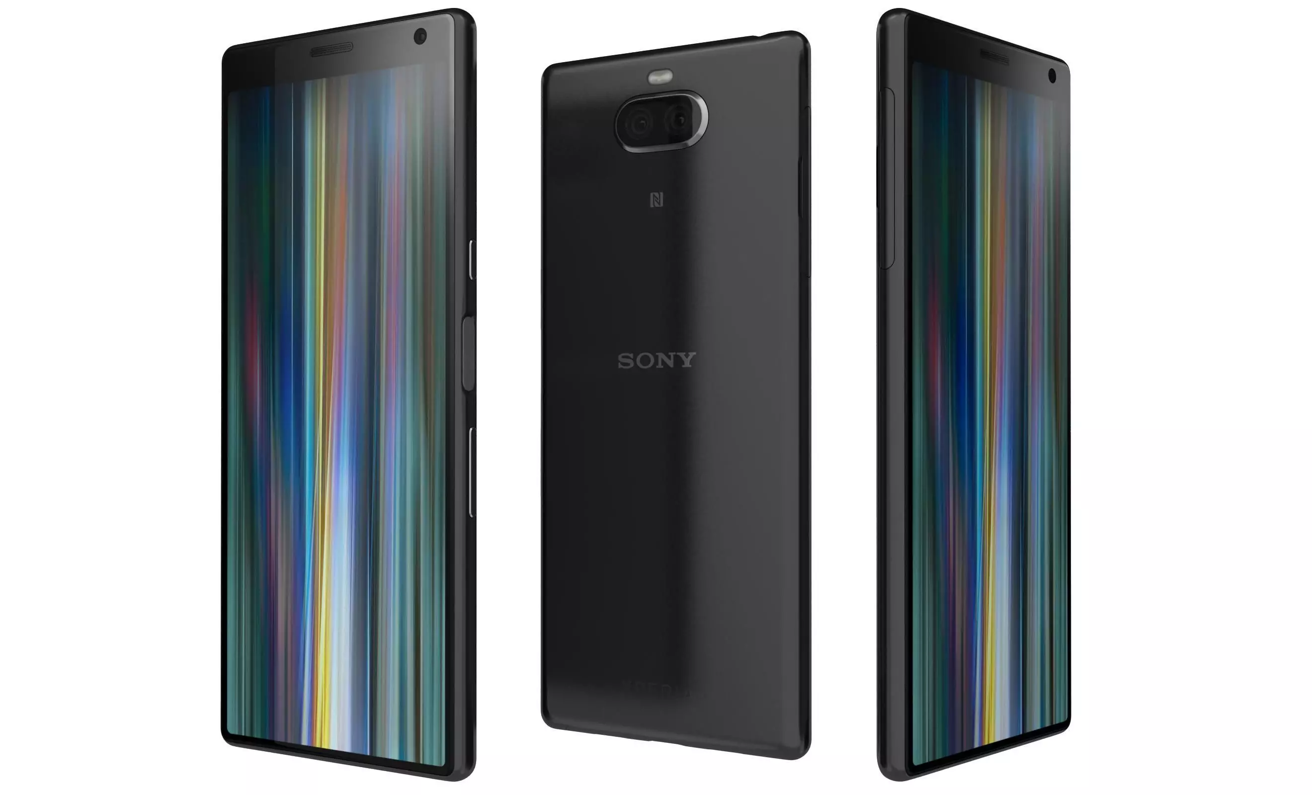 Sony Xperia 10 Black 3D model_0
