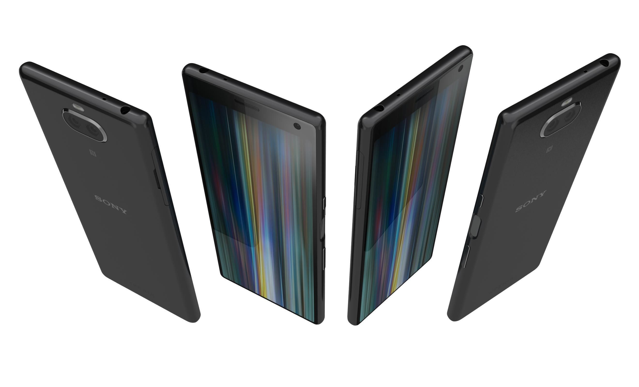 Sony Xperia 10 Black 3D model_3