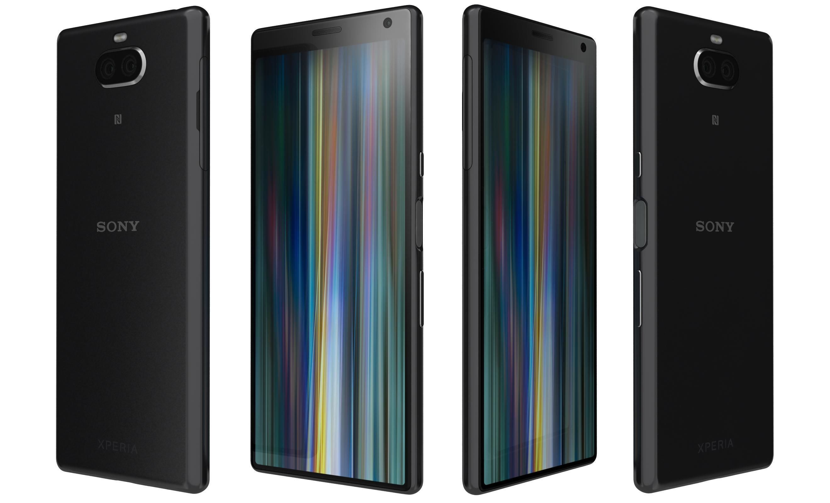 Sony Xperia 10 Black 3D model_2