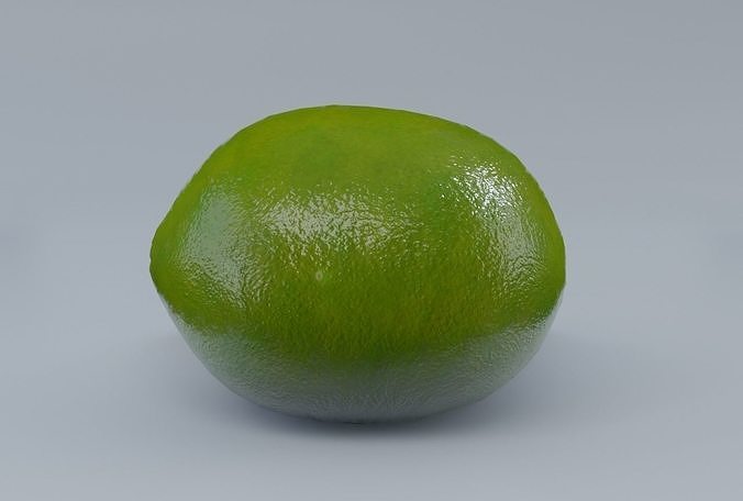 Lime PBR Low-poly 3D model 5
