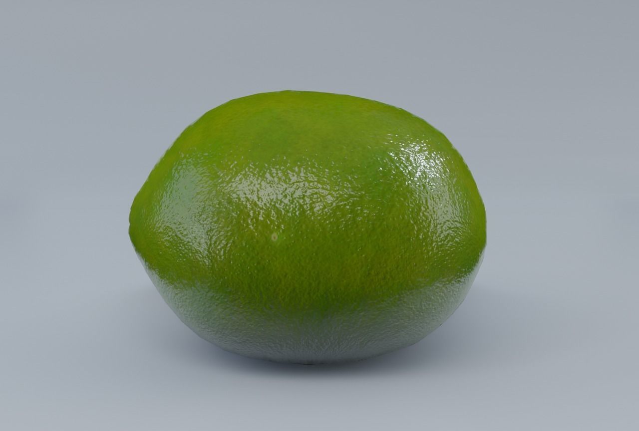 Lime PBR Low-poly 3D model_4