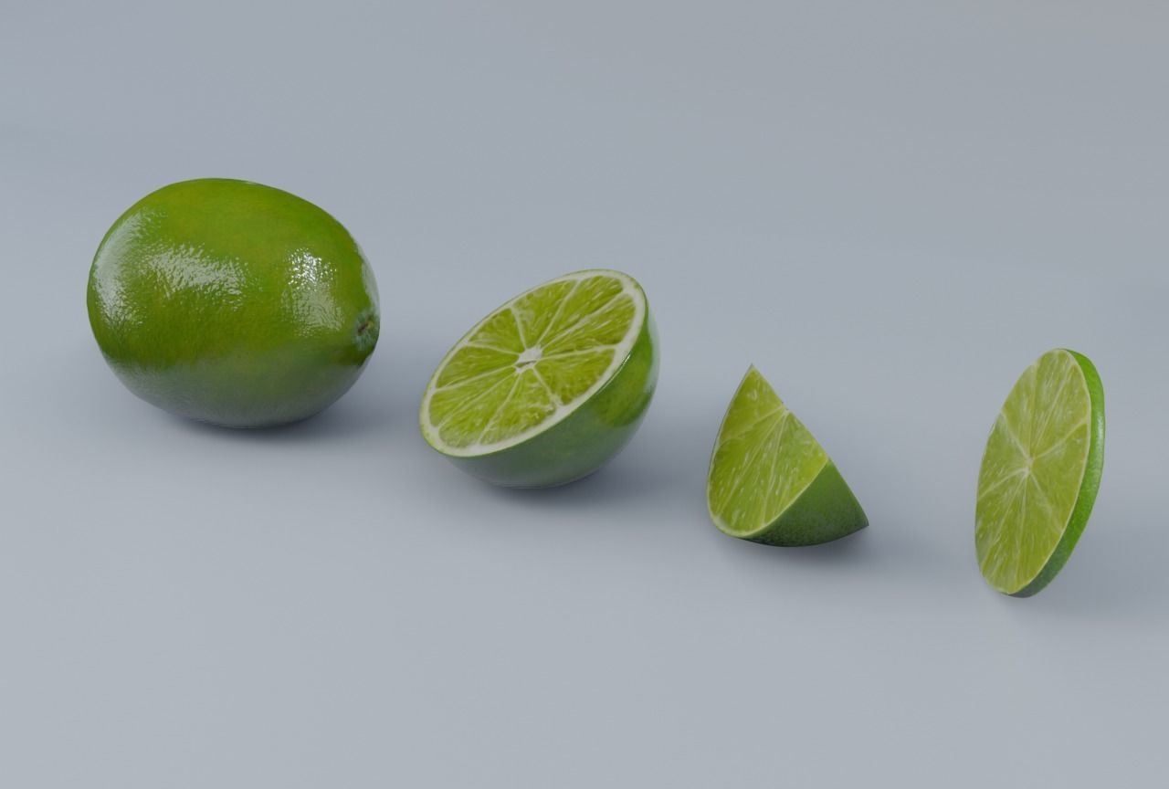 Lime PBR Low-poly 3D model_18