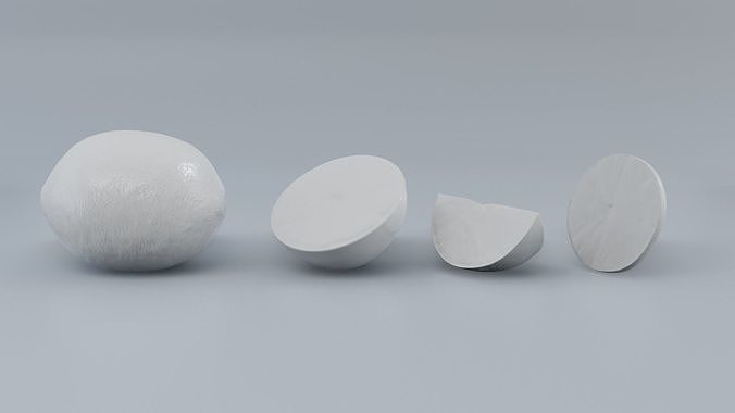 Lime PBR Low-poly 3D model 2