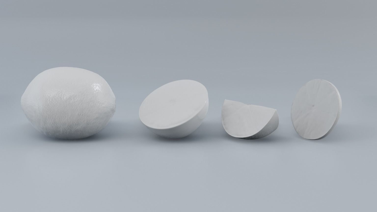 Lime PBR Low-poly 3D model_1