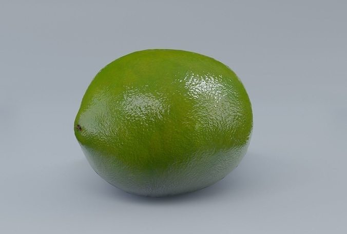 Lime PBR Low-poly 3D model 7