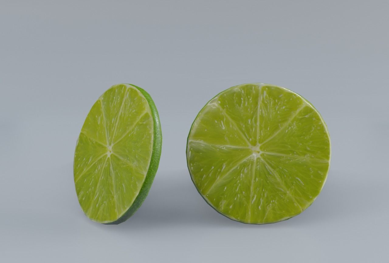 Lime PBR Low-poly 3D model_11