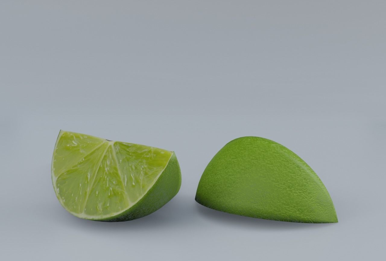 Lime PBR Low-poly 3D model_9