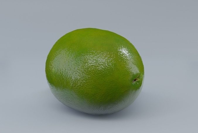 Lime PBR Low-poly 3D model 6