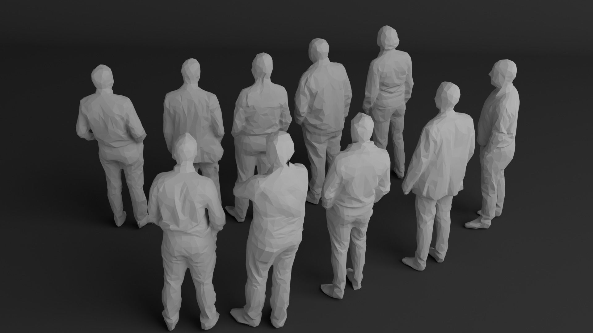 10 Low Poly People Pack Vol 4 Low-poly 3D model_5