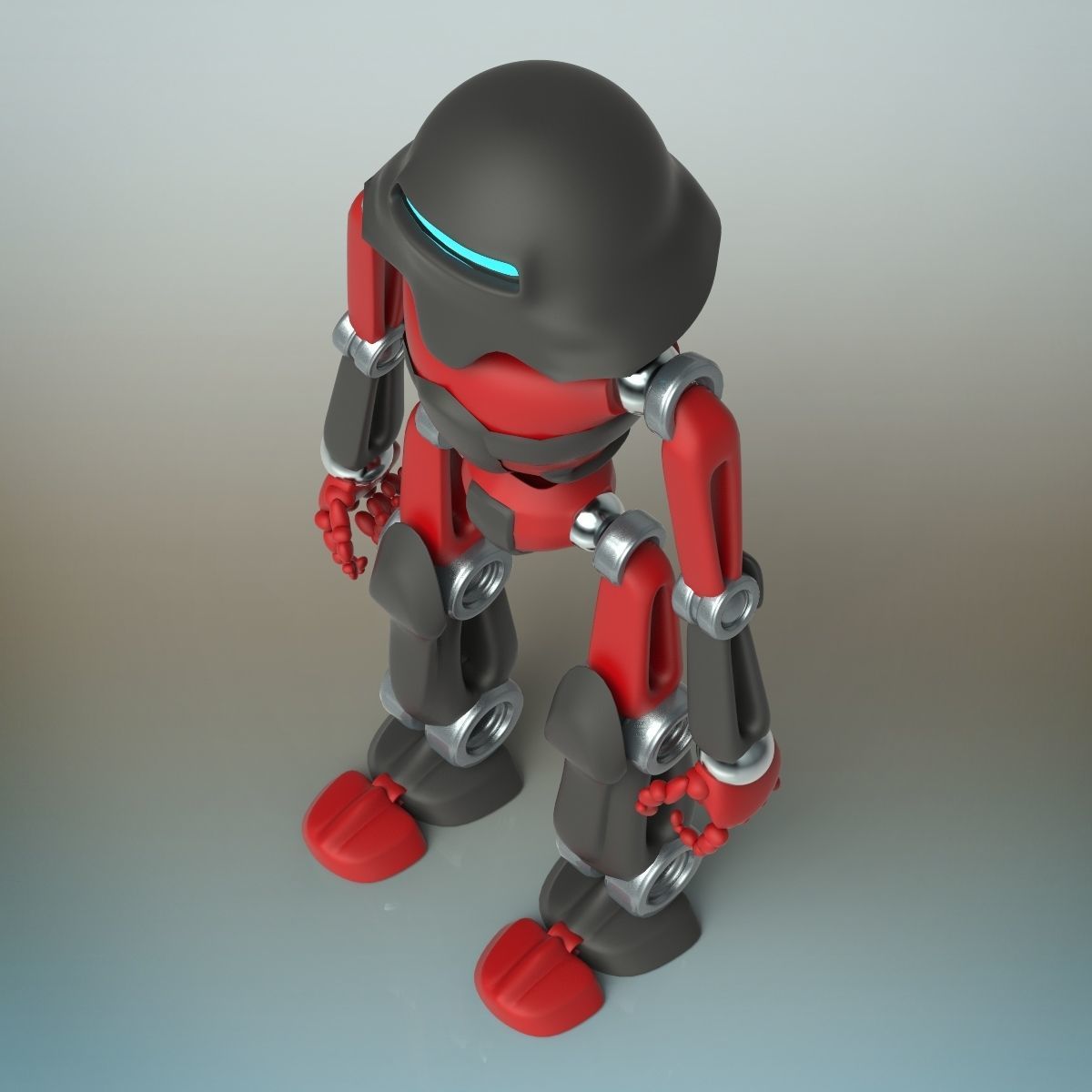 Droid Robot 3D model_9