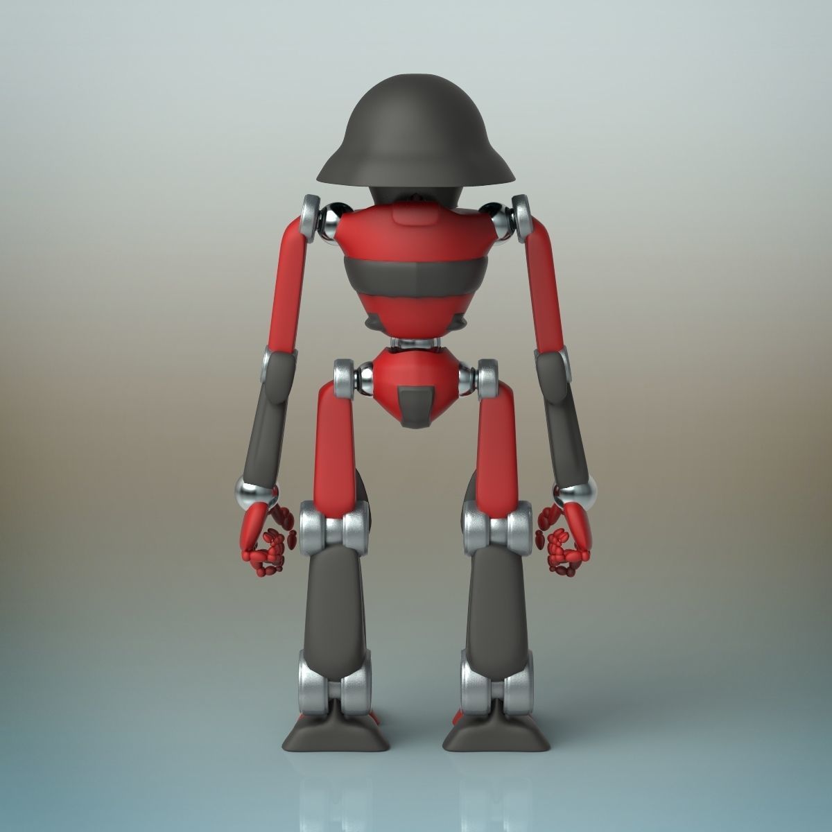Droid Robot 3D model_6