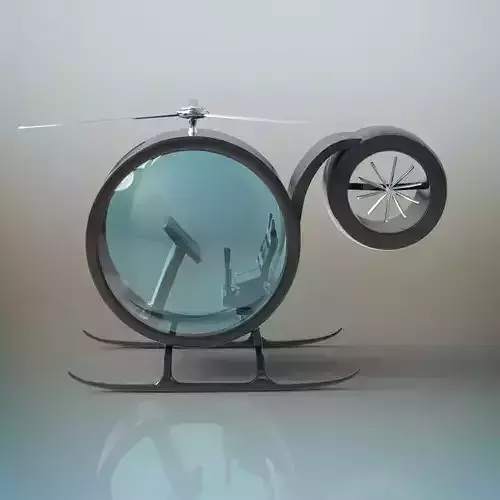 Futuristic Helicopter 3D model