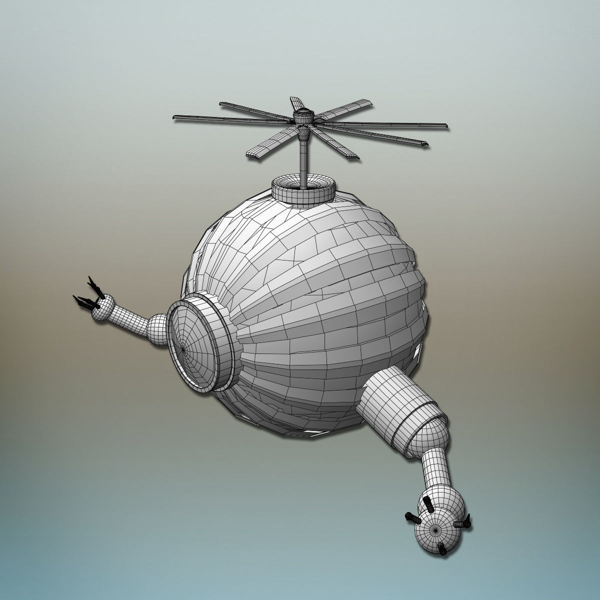 Futuristic Robot 3D model_11