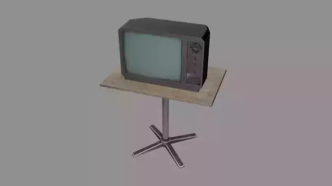 Old TV and table