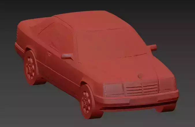 Mercedes-Benz w124 Coupe 3D print model