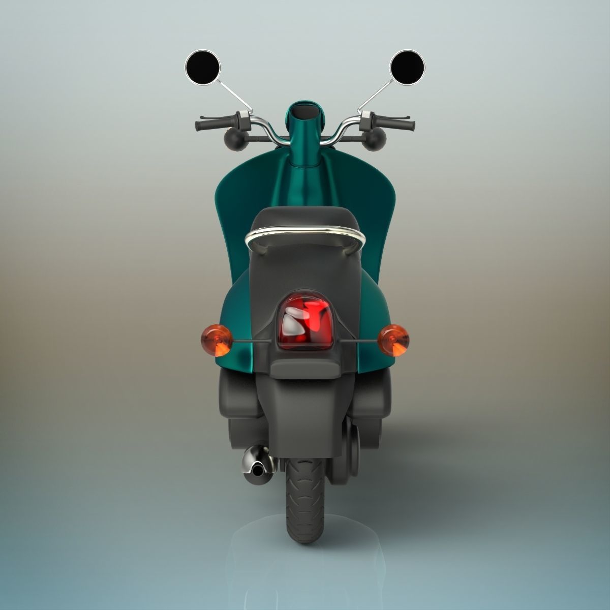 Scooter honda 3D model_1