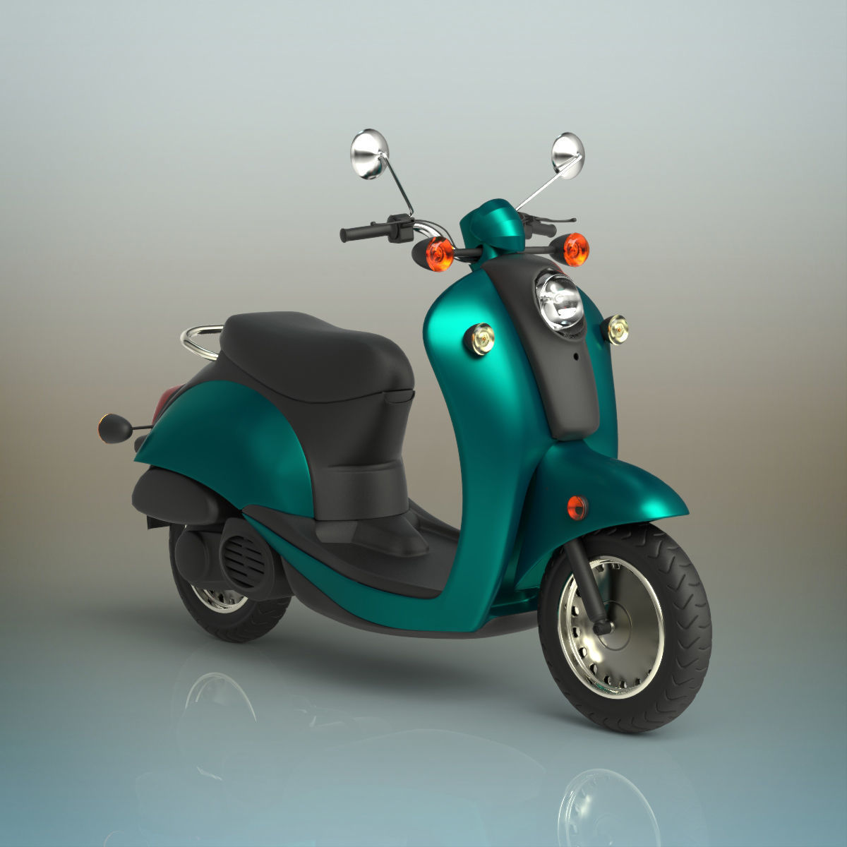 Scooter honda 3D model_3