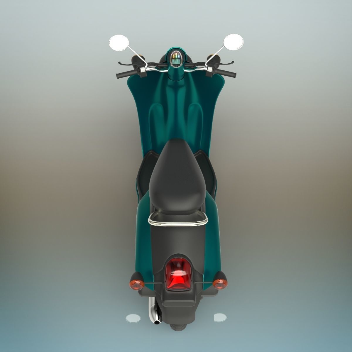 Scooter honda 3D model_9