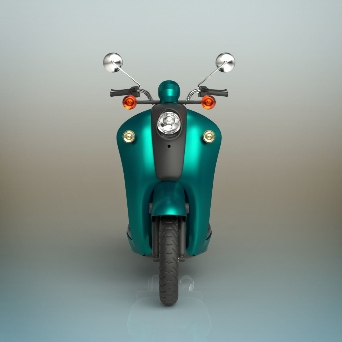 Scooter honda 3D model_2