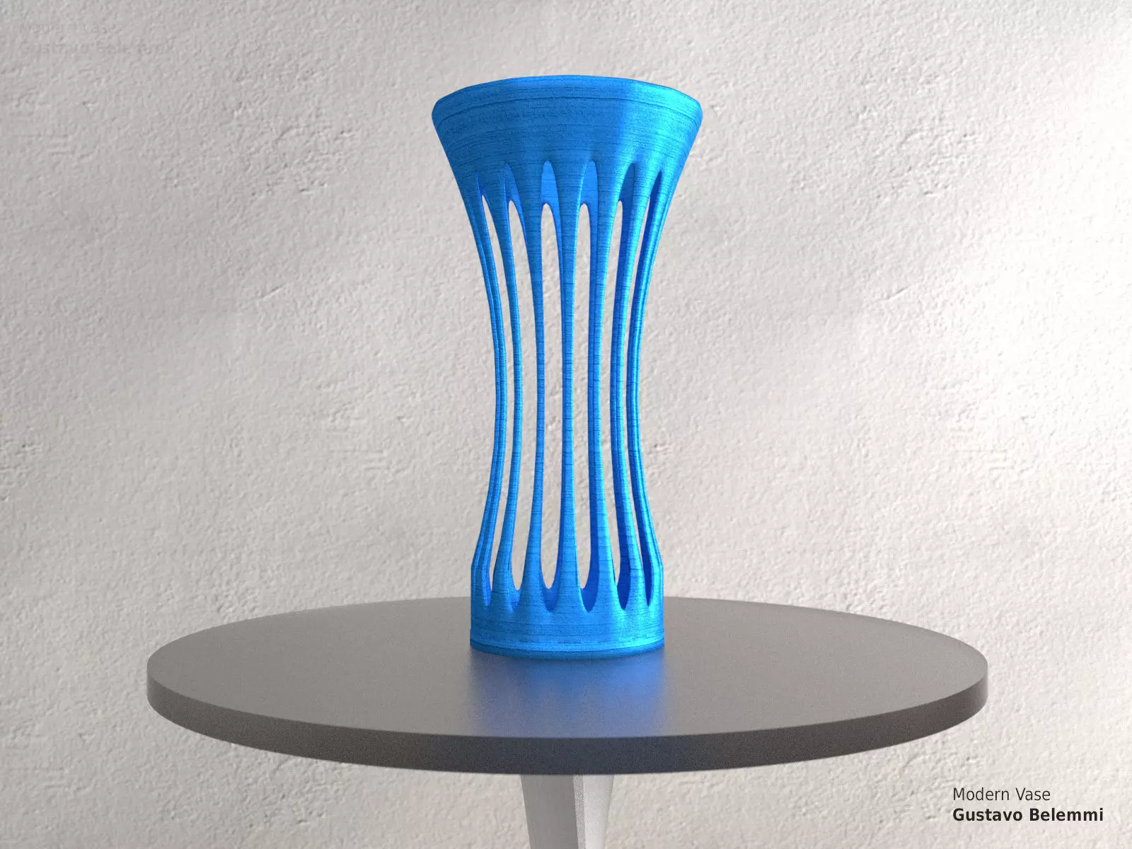 Modern Vase Wide Mouth 3D print model_0